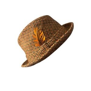 Dobbs Fifth Avenue Fedora Wool Tweed Hat Pace Setter Collection Vintage